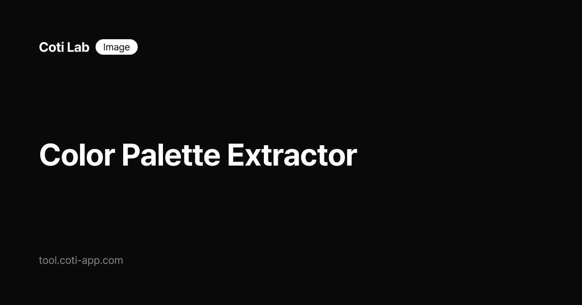 Color Palette Extractor