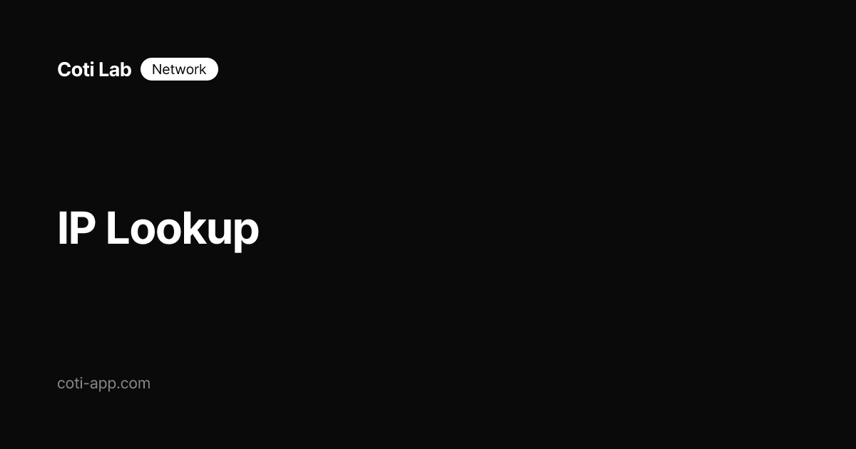 IP Lookup