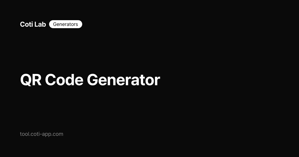 QR Code Generator