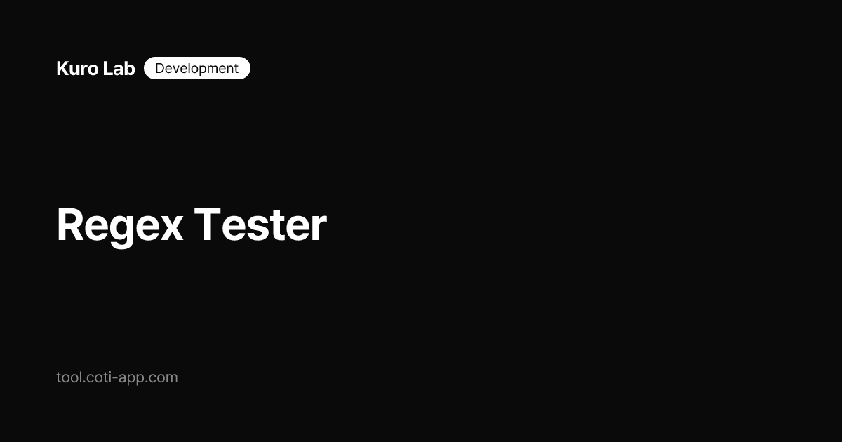 Regex Tester