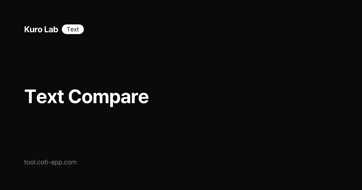 Text Compare